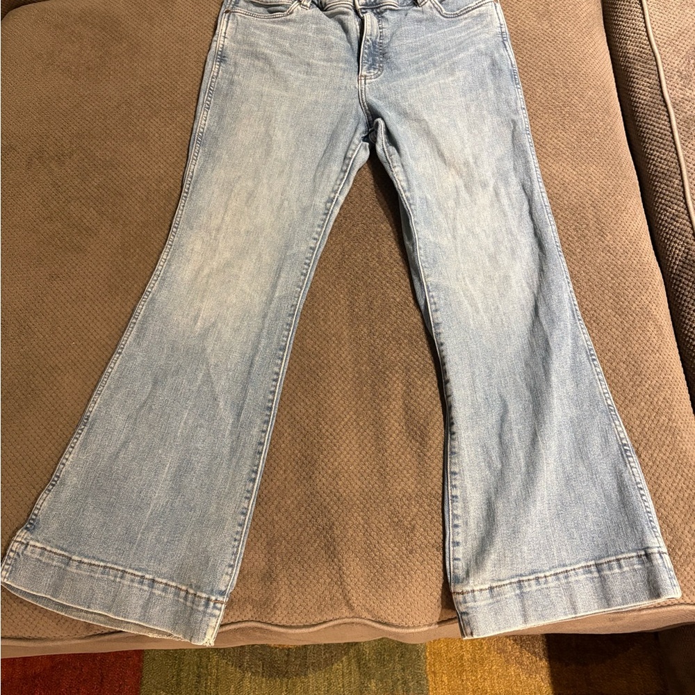 Wrangler Women's Denim High Rise Trouser Flare Jeans